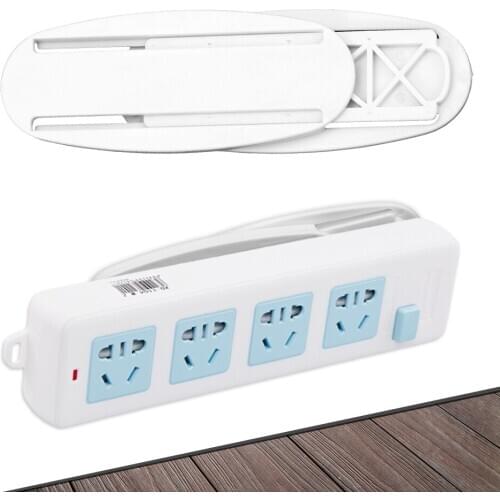 Plug Play Router Storage 5 piece/set Punch Free Wall-Mounted Power Strip Fixed Device Circuit Board Fixed Sticker