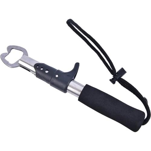 Portable Fishing Gripper Stainless Steel Fish Lip Grip Handle Grab Carp Fishing Lip Grip Alicate De Pesca Fishing Tackle Tools