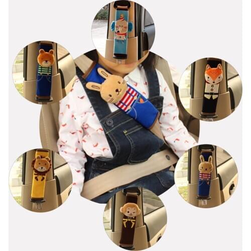 Seat Belt Shoulder Pad Universal Baby Locker Cute Seat Shoulder Strap Cover Pack Of 2 Protection Seat Belt For Dropshipping