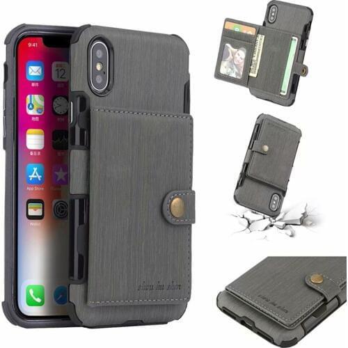 Retro PU Leather With Card Pocket Back Cover For iPhone 12 11 Pro XS MAX XR X 8 7 6Plus SE 2020 Multifunction Wallet Phone Case