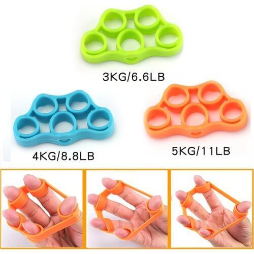 Silicone Finger Stretcher Hand Resistance Bands Hand Extensor Exerciser Finger Grip Strengthener Strength Trainer Gripper