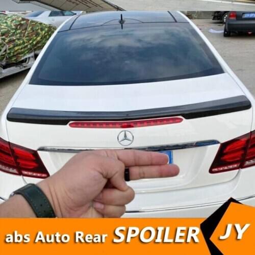 For W212 W207 Spoiler 2008-2015 Mercedes-Benz W212 E-class coupe W Spoiler ABS plastic Material Car Rear Wing Color Rear Spoiler