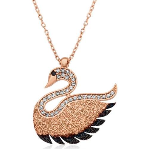 Tevuli 925 Sterling Silver Swan Lady Necklace