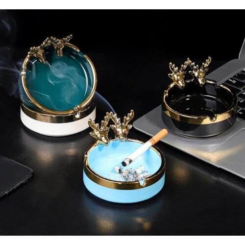 Creative Ceramics Ashtray European Smoke Tray Funny Ashtray Office Decorations Living Room Decoration