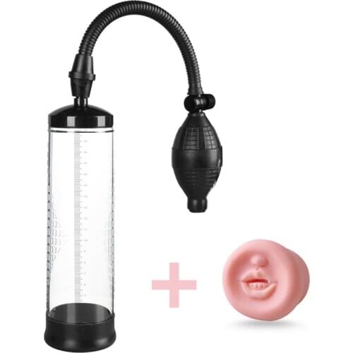 Penis Pump Vacuum Penis Enlargement Extender Hands Operator Male Peins enlarger Enhancer Sleeve Device Adult Sex Product for Men