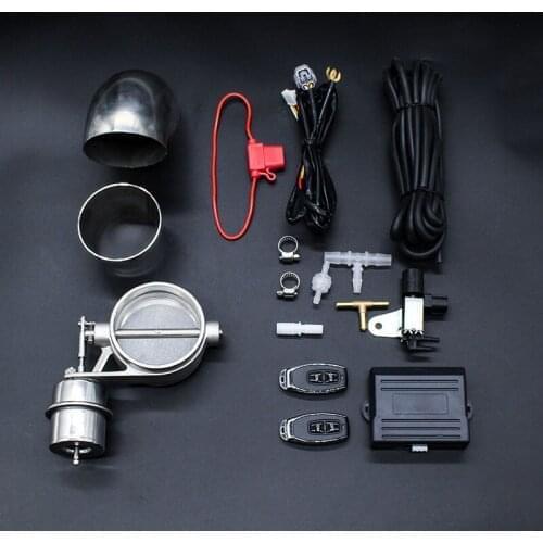 Vacuum Exhaust Valve Cutout Valve Common Exhaust Pipe Valve Automobile Exhaust Modification Sets Butterfly Type Universal 0201