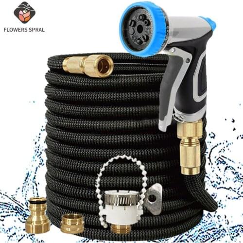 Retractable Garden Hose Metal Gun High Pressure Car Wash Drip Watering Hose Reel For Garden And Vegetable Patch Lrrigation Hose