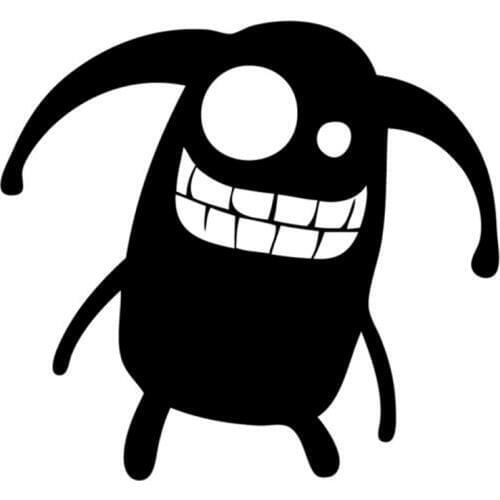 [WZH154]Boggle Eyed Monster Fashion Car Styling Car Sticker Vinyl Black/Silver Motorcycle sticker