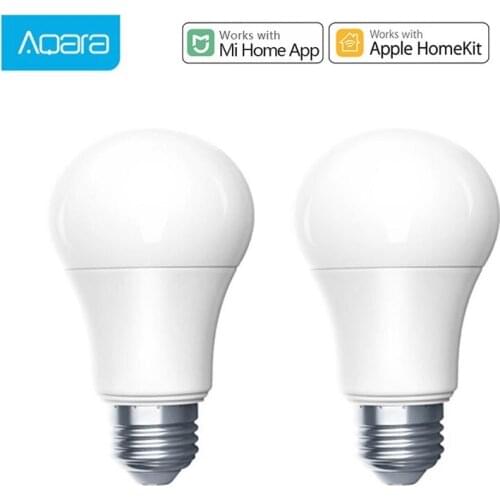 1-2pcs Aqara Bulb Zigbee 9W E27 2700K-6500K 806lum Smart White Color LED Bulb Light Lamp Work For Home Kit and MI Home App