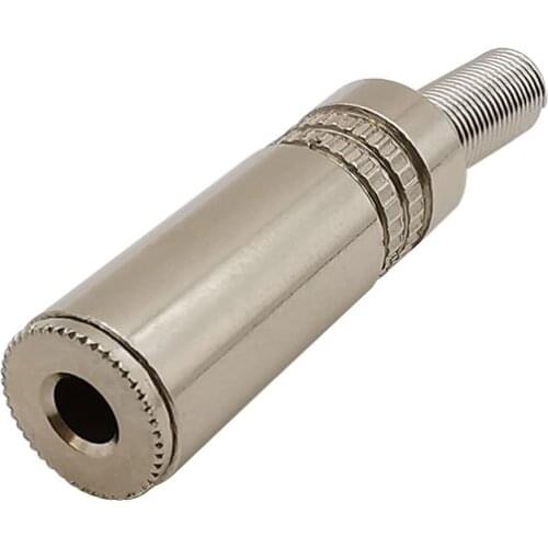 1Pcs Metal 3.5 mm Stereo 3 Pole Female Jack Socket Headphone Audio Wiring Welding Connector