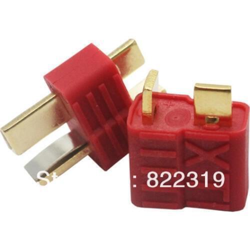 100 pairs x Connector Golden grip slip T plug Anti-skid For RC ESC Battery+Register
