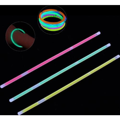 100pc Multi Color Light Sticks Glow Fluorescence Sticks Bracelets Necklaces Neon Party Supplies Luminous Decoration Light Up Toy