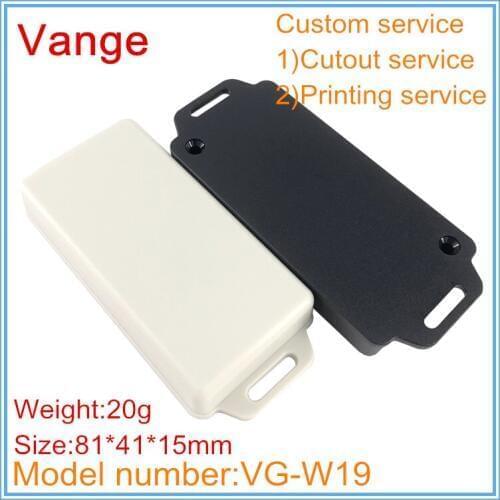 2pcs/lot mold making injection IP54 wall-mounted ABS plastic project box diy enclosure for PCB 81*41*15mm