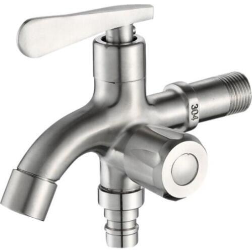 304 stainless steel Washing Machine Faucet double use bibcock Laundry Mop Pool Tap Dual Handles washing machine taps