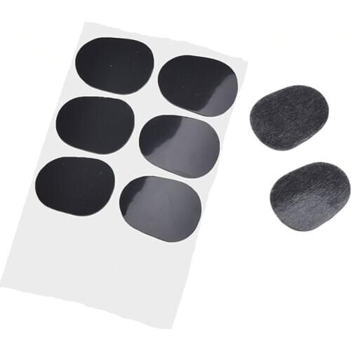 8 Pcs/lot 0.8mm Thickness Black Rubber Soprano Saxophone Sax Clarinet Mouthpiece Pads Patches Cushions
