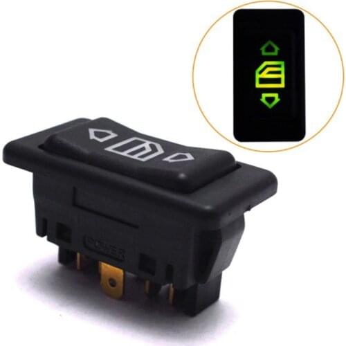 DC12V/24V Car Power Window Switch Lamp 6 Pin 20A ON/OFF SPST Rocker Window Lifter Button Universal Car Glass Accessories