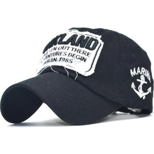 2020 High quality cotton washed distressed big letters embroidered baseball cap men and wome summer outdoor sports shade hat