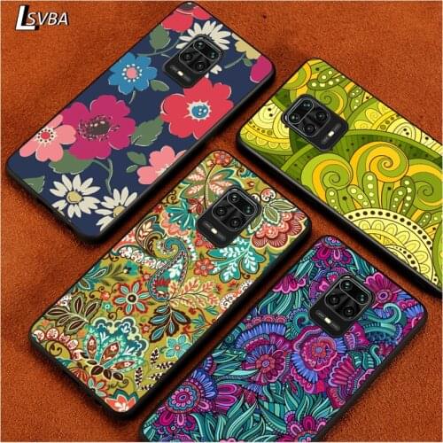 Datura flower for Redmi K30 K30S K30T K20 10X 9i 9 9A 9C GO 8A 8 7 6 6A 5A 4X S2 Pro Plus Ultra Black Phone Case