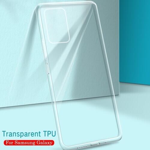 For Samsung Galaxy A51 A71 A12 5G Case Clear Soft TPU Cover For Samsung A72 A52 A42 A50 A70 A60 Slim Silicone Anti-fall Cover