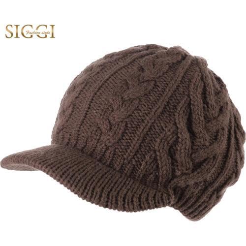 FANCET Knitted Winter Berets Women Hats Wool Warm Peaked Fleece Brim Flap Caps Solid Soft Casual Bonnet 2019 Skullies 89231