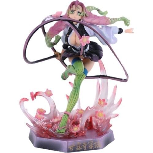 21cm New Anime Figurine Model Demon Slayer Kimetsu No Yaiba Kanroji Mitsuri Action Figures PVC Model Toys Collection Doll Gift