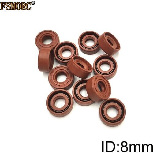 FKM Shaft Oil Seal TC-8*14*15*16*17*18*19*20*21*22*24*25*30*4/5/6/7/8/10 Covered Double Lip With Garter