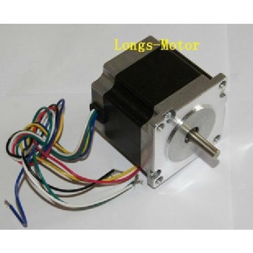 HOT SALE!!! Nema 23 Stepper Motor DUAL SHAFT 185oz-in 2.0A 6WIRES for CNC Router/Mill 3D Printer