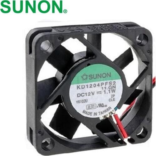 KD1204PFS2, 11.GN DC 12V 1.1W, 40x40x10mm Server Square cooling fan