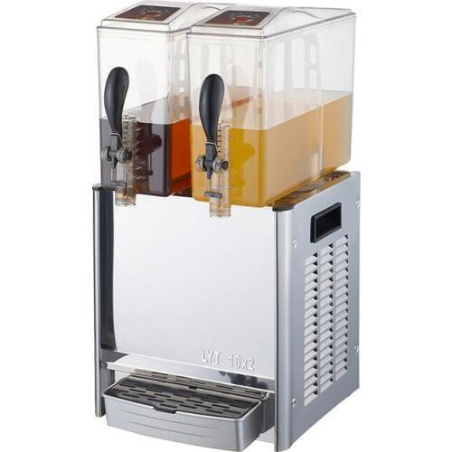 Commercial Double Beverage Machine Cool Juicer Machine Hot And Cold Double Temperature Cold Drink Juice Machine LRYJ10LX2