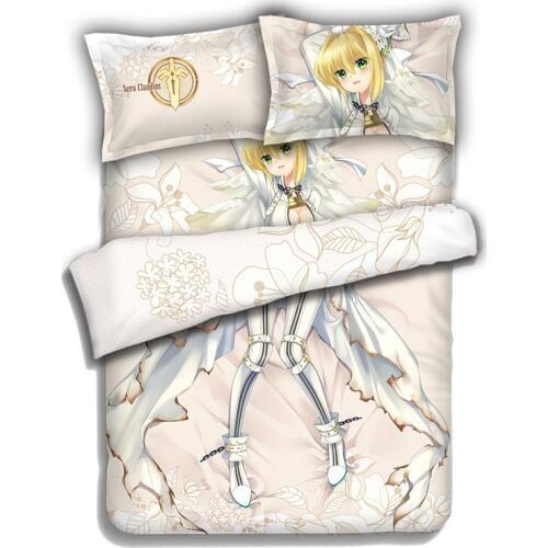 New Anime Cartoon Fate/Grand Order Quilt Cover Soft Printed Bedding Set With Pillow Cases Bed Sheet Duvet Cover Set