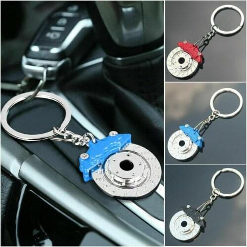 Metal Brake Disc Model Creative Car Auto Keychain Keyfob Keyring Gift Interior Accessories 3D Key Rings Part