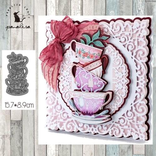 Panalisacraft Cups Metal Cutting Dies Craft Dies Scrapbooking Card Making Album Embossing Stencil Die Cut Decoration