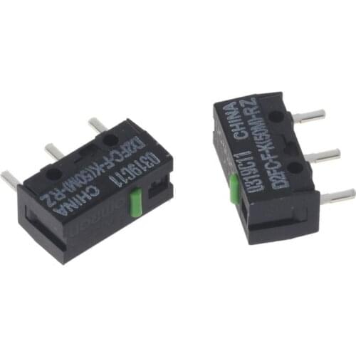 2Pcs Original OMRON Mouse Micro Switch D2FC-F-K(50M)-RZ Green Dot 50 Millions click lifetime for Razer