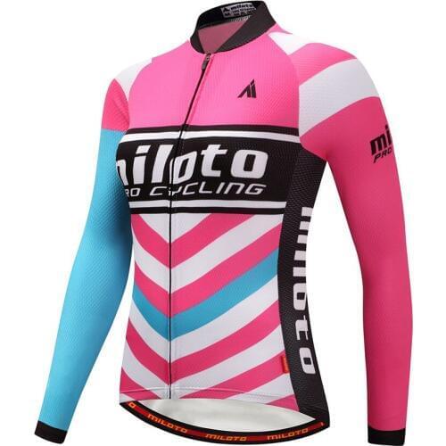 Miloto 2017 Pro Team Women Long Sleeve Cycling Jersey Cycling Clothing maillot ciclismo roupa ciclismo Quick-Dry