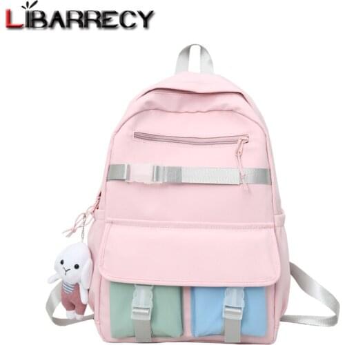 Fashion Cartoon Pattern Design Ladies Backpack 2021 New High-quality Nylon Womens Student School Bags Teenager Laptop Backpack