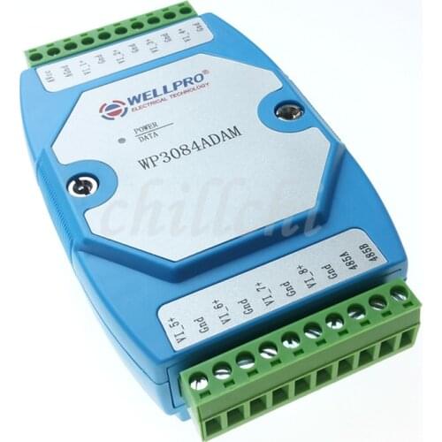 0-10V analog quantity input module voltage acquisition module MODBUS RS485 communication WP3084DAM