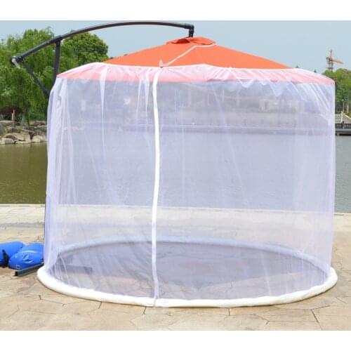 Mosquito net outdoor courtyard parasol net Roman umbrella mosquito-proof installation-free straight umbrella mosquito net