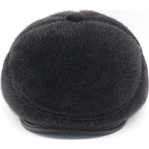 Мужская берета осень-зима холодная шапка с ушами Искусственные волосы морского льва Высококлассные винтажные путешествия