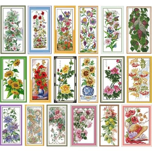 Cross Stitch kits Flowers Blossoms Fruit Animal Counted Stamped Home Decor Embroidery cross stitch kit cross stitch