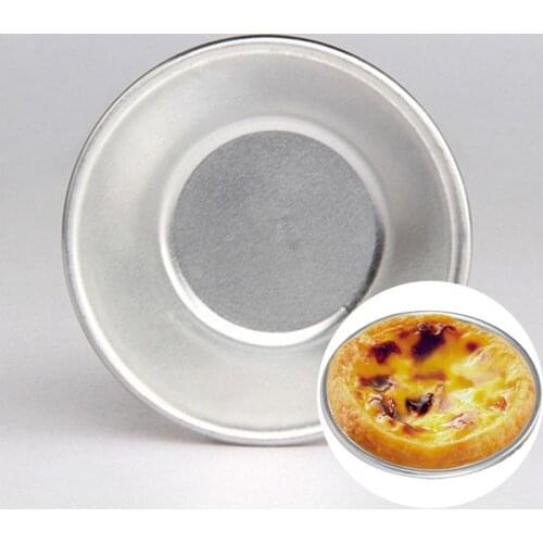 New Aluminum Alloy Egg Tart Molds Round Shape Cupcake Pie Baking Fruit Cake Die Mold Baking Mini Cakes Cookie Bakeware Round