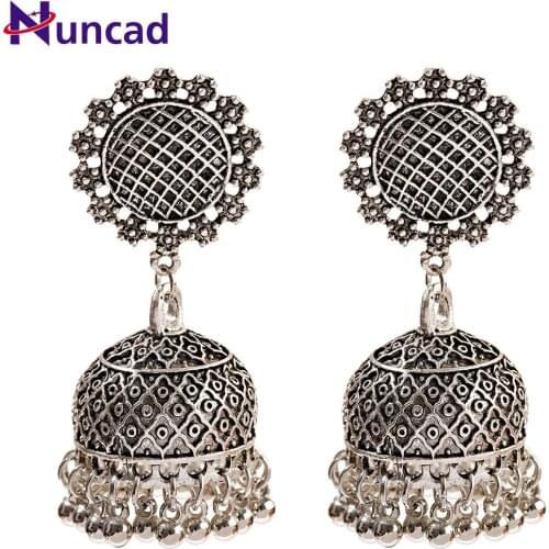 NUNCAD Creative New Bohemian Water Drop Earrings India Thailand Alloy Circle Earrings Wholesale Good Quality