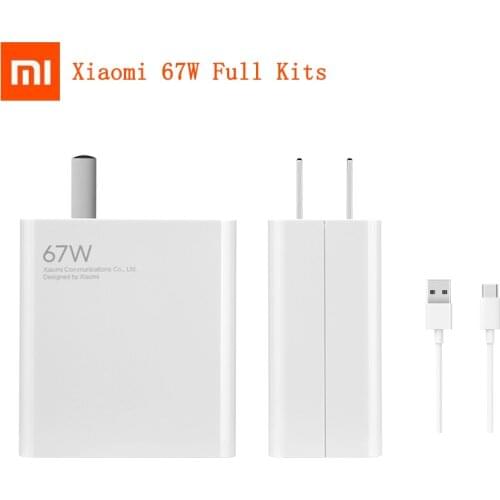 Original Xiaomi Mi 67W Fast Charger for Xiaomi 11 Pro & Xiaomi 11 Ultra 36 Minutes Fully Charged for laptop air 13.3 Notebook