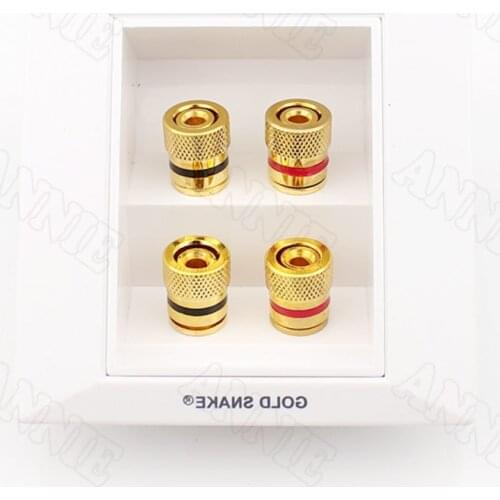 2 pcs Genuine audio panel 4-bit speaker junction box banana seat terminal block audio panel socket