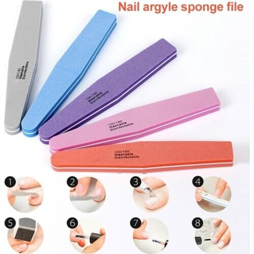 3 Pcs Nail Art Buffers Sponge Files Grinding Sanding Polishing Manicure Tools SSwell