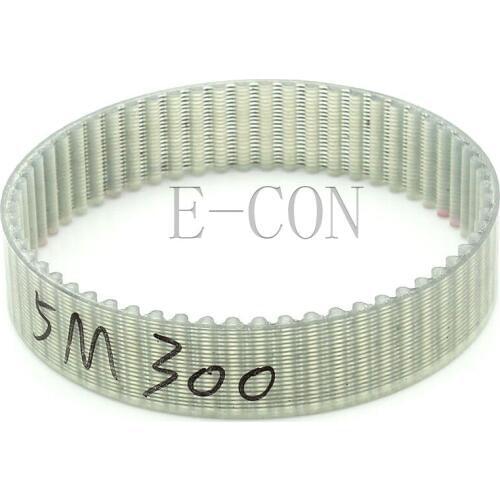 1pcs/5pcs 300-5M HTD Timing Belt 60 Teeth Transparent PU Steel Wire Closed Loop 15mm/20mm Wide