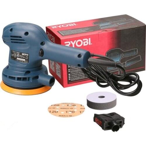 RSE-1250 Car Palm Orbital Sander Polisher Round 5 Inch Pad Grinder