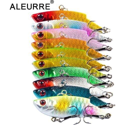 5.5cm 9g VIB Lures Hard Plastic Fishing Lure Vivid 3D EYES Spoon Bait Isca Hard Bait Bass Minnow Crankbait VIBE Wobbler Spinner