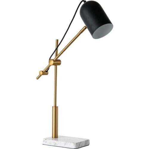 Modern simple marble base table lamp ins villa living room study bedroom bedside table lamp