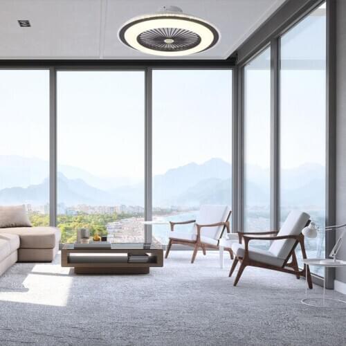 LED Ceiling Fans Lamp with 3 Colors Dimming Remote Control Light Modern Home Decoration Luminaire