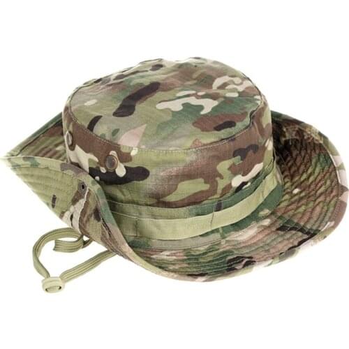Tactical Boonie Hat Army Fisherman Cap Military Training Sun Protector Hat Outdoor Sports Camouflage Fishing Hiking Hunting Cap